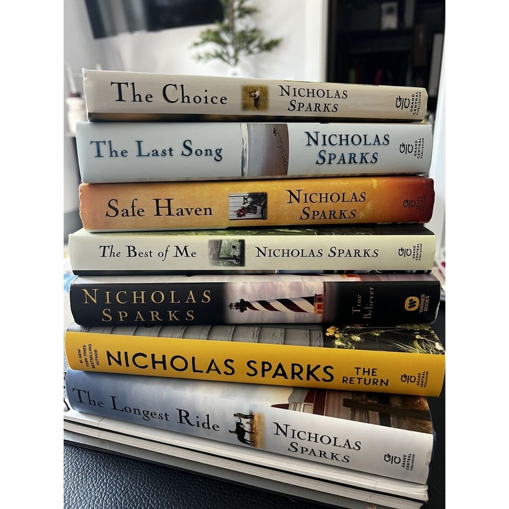 Mixed Lot Of 7 Some 1st Edition Nicholas Sparks Hardcover Paperback Books Lot